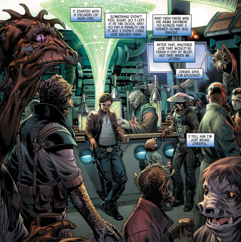 Illustration for article titled Marvel’s New Han Solo Comic Shows Star Wars’ Smuggler at His Cocky Best
